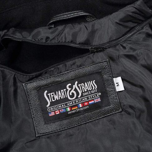 Stewart & Strauss Original Hoodie Varsity Letterman Jackes منذ عام 1977 (10 ألوان الفريق) Wool & Leather XXS إلى 6XL ، الأصل in Kuwait
