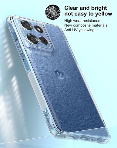 Foluu Clear Case for Motorola Moto G Stylus 5G (2024) - Slim Fit Scratch Resistant TPU Silicone Reinforced Corners Protective Cover for Motorola Moto G Stylus 5G (2024) in Saudi Arabia