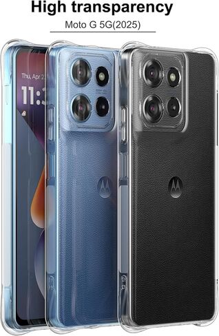Foluu Clear Case for Motorola Moto G Stylus 5G (2024) - Slim Fit Scratch Resistant TPU Silicone Reinforced Corners Protective Cover for Motorola Moto G Stylus 5G (2024) in Saudi Arabia