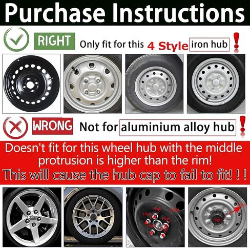 مجموعة Auto Hubcap ، استبدال غطاء عجلة Hubcap R16 ، R16 Snap على مجموعة غلاف العجلات ، غلاف حافة العجلة العالمي يناسب Toyota VW Chevy Chevrolet Honda Mazda Dodge Ford (مجموعة من 4) in Kuwait