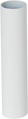 B&P Lamp® 6 Inch Height E12 Candelabra Base Modern Steel Candle Cover Sleeve, Satin White Finish in Saudi Arabia