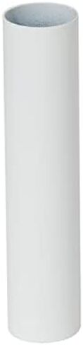 B&P Lamp® 6 Inch Height E12 Candelabra Base Modern Steel Candle Cover Sleeve, Satin White Finish in Saudi Arabia