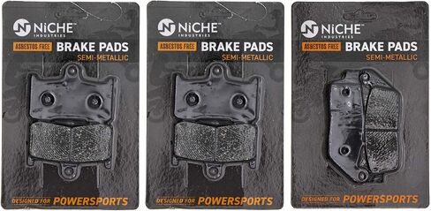 NICHE Brake Pad Set for Victory Cross Country Hammer Roads Kingpin 2204196 2203679 Front Rear Semi-Metallic in Saudi Arabia