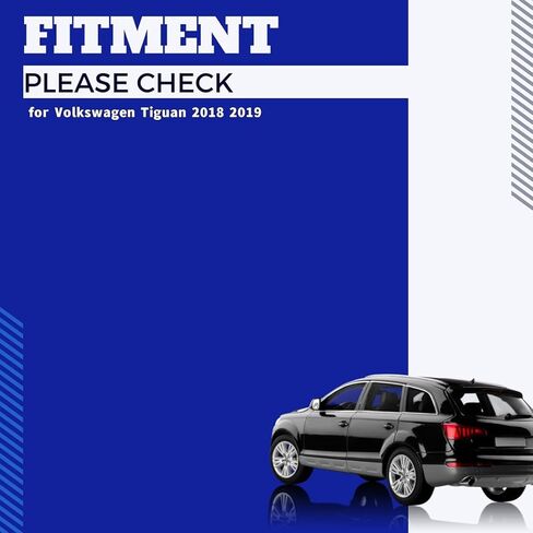 2PCS أجزاء إصلاح صدمة التعليق العلوي الخلفي لفولكس واجن تيغوان 1.4L 2018 2019 ، لفولكس واجن تيغوان 2.0L 2018 2019 in Kuwait