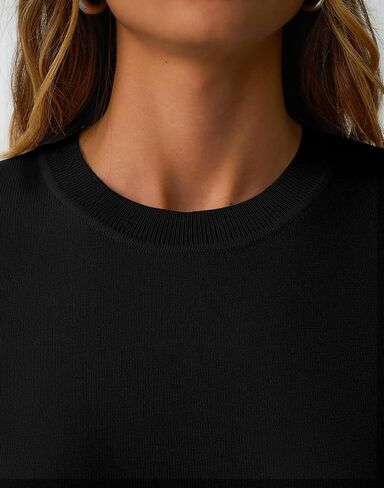 Women Wool Blend Sweater Crew Neck Lightweight Pullover Long Sleeve Fall Tops Tops Business Disual Ditibits 2025 Fashion in Kuwait
