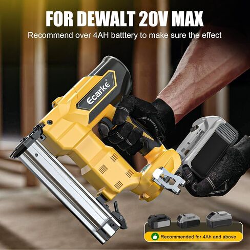 18Gauge Brad Nailer for Dewalt 20V Max Battery: 18Ga Nail Gun with 1000 Nials - Portable Professional Heavy Duty Punch Framing Nailer Gun,Nail Point Tools for Wood Workpieces For DIYer in Saudi Arabia
