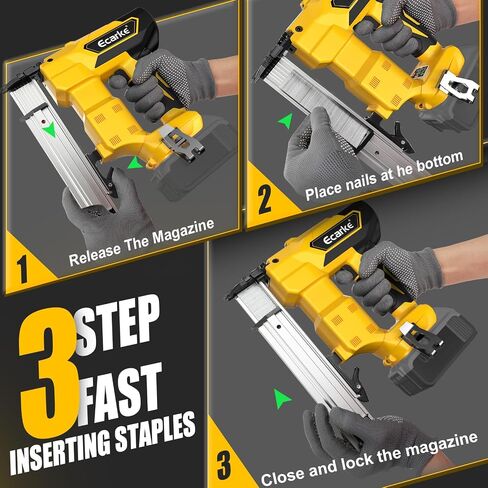 18Gauge Brad Nailer for Dewalt 20V Max Battery: 18Ga Nail Gun with 1000 Nials - Portable Professional Heavy Duty Punch Framing Nailer Gun,Nail Point Tools for Wood Workpieces For DIYer in Saudi Arabia