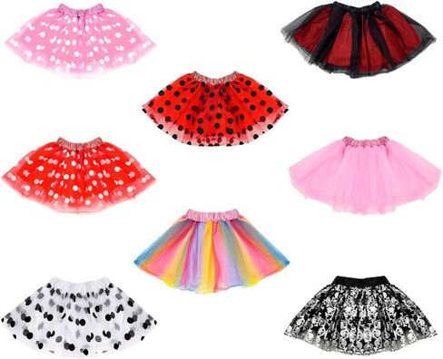 Ladybug polka dot tulle tutu تنورة مبطنة ، فتيات in Kuwait