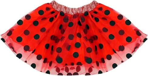 Ladybug polka dot tulle tutu تنورة مبطنة ، فتيات in Kuwait