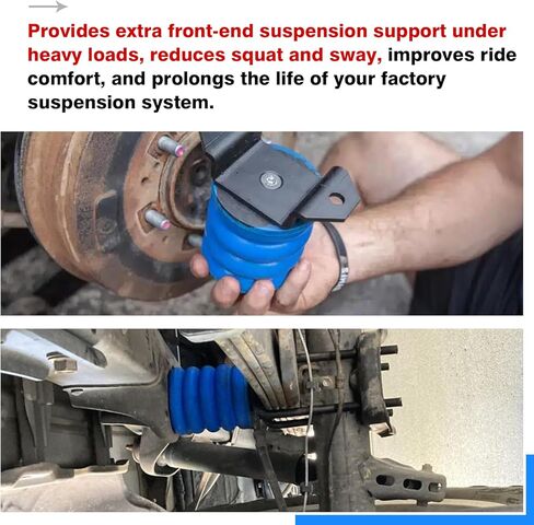 SSF-604-40 Air Helper Helper Springs اليسار الأمامي الخلفي متوافق مع Toyota Tacomaz و Tuindra و Pickup و FJ Cruiser 100،4runner و Lexus Models LX470 ، لكزس GX460 ، GX470 Auxiliary Spring 2PCS in Kuwait