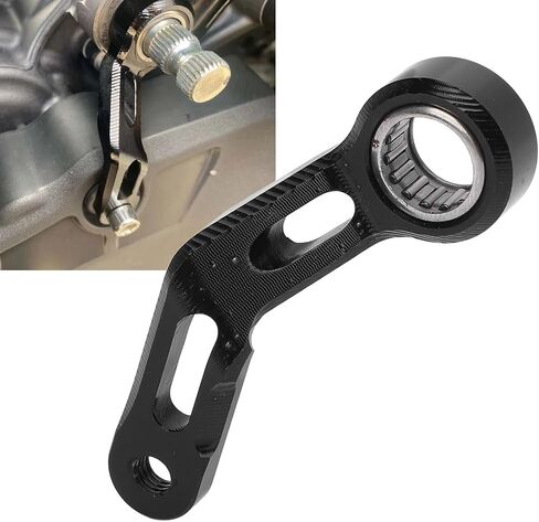 SHIFT SHIFT STAPILIZER GEAR SHIFT SUPPATION متوافق مع MT09 TRACER 900 FZ09 FJ09 XSR900 NIKEN ، دعم نوبة الدراجات النارية ، رافعة دعم سرعة سبيكة الألومنيوم (Silver) (أسود) in Kuwait