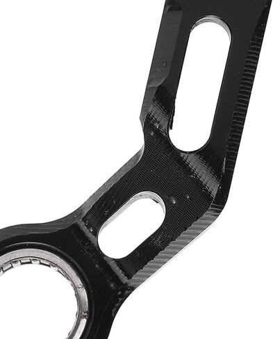 SHIFT SHIFT STAPILIZER GEAR SHIFT SUPPATION متوافق مع MT09 TRACER 900 FZ09 FJ09 XSR900 NIKEN ، دعم نوبة الدراجات النارية ، رافعة دعم سرعة سبيكة الألومنيوم (Silver) (أسود) in Kuwait