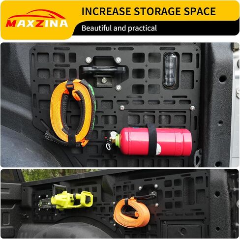 لوحة سرير جانبية متوافقة مع 2015-2025 Ford F150 Side Molle Panel 5.5ft 6.5ft لوحة سرير الشاحنة على رف تخزين البضائع الخلفية لعام 2024 Ford F-150 الملحقات (لوحة السرير الجانبي) in Kuwait