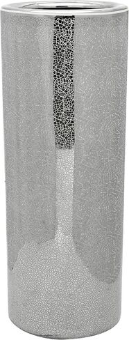 Oriental Furniture 24" Pure Silver Porcelain Umbrella Stand in Saudi Arabia