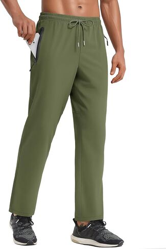 Forik Men's Hiking Pants Lightweight Quick-Drying Waterproof Athletic Joggers Pants with Pockets Walkout Sweatpants in Saudi Arabia