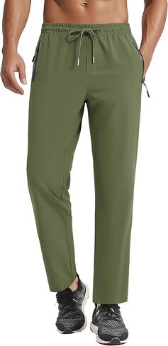 Forik Men's Hiking Pants Lightweight Quick-Drying Waterproof Athletic Joggers Pants with Pockets Walkout Sweatpants in Saudi Arabia