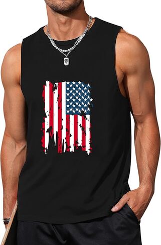 قمم دبابات الشاطئ Mens Summer Hawaii Vacation Graphic Muscle Palm Tree Shirts in Kuwait