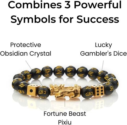 Buddha & Karma Double-Headed Golden Dragon Bracelet – Wealth, Strength & Protection in Saudi Arabia