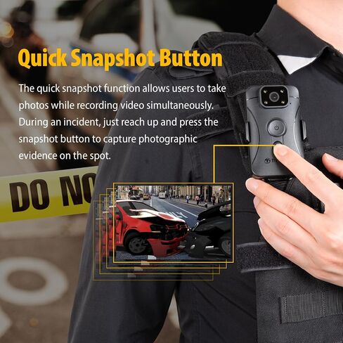 Transcend TS128GDPB40A DrivePro Body Camera 40 with 128GB Memory, 2K QHD 1440P 60fps, IP68 Rating, Wi-Fi, GPS, Electronic Image Stabilization and 11-Hour Battery Life in Kuwait