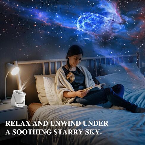 Orzorz Slide Discs Star Projector Galaxy Lite Home Planetarium Projector (جهاز عرض نجم العمل) (فقاعة سديم)... in Kuwait
