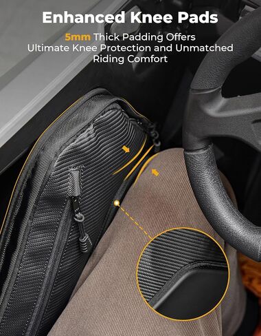 KEMIMOTO 6 Q Front Door Bags with Knee Pads Compatible with 2025 Polaris RZR PRO XP/R/4 and RZR PRO S/4, Front Door Storage Bags Replacement for 2890387 in Saudi Arabia