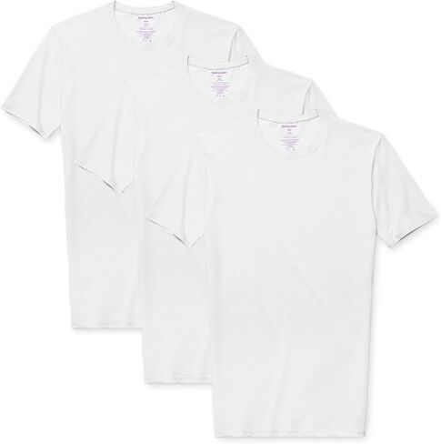 Tommy John Men's Slim Fit Crew Neck Undershirt, Cool Cotton Fabric, Slim Fit T-Shirt with Stay Tuck Design in Saudi Arabia