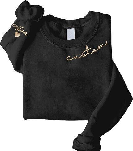 Custom Embroidered Unisex Sweatshirt, Personalized Design, Breathable, Christmas & Mother's Day Gift in Saudi Arabia