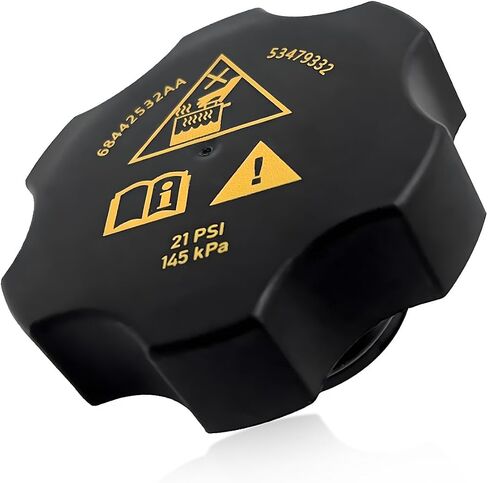 Car Radiator Coolant Reservoir Cap, 68442532AA Coolant Reservoir Recovery Cap Replaces 68249136AA 53479332, Radiator Coolant Reservoir Cover Fit Cherokee 1500 2014-2021 in Saudi Arabia