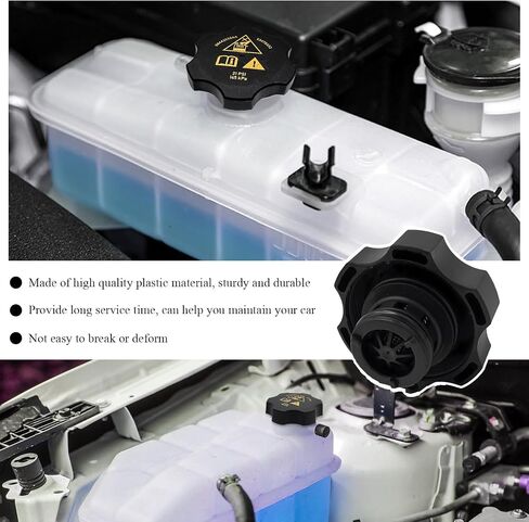 Car Radiator Coolant Reservoir Cap, 68442532AA Coolant Reservoir Recovery Cap Replaces 68249136AA 53479332, Radiator Coolant Reservoir Cover Fit Cherokee 1500 2014-2021 in Saudi Arabia