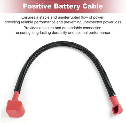 Lawn Mower Positive Battery Cable Compatible with John Deere Tractor X300 X300R X304 X320 X324 X340 X360 Select Series AM135733 in Saudi Arabia