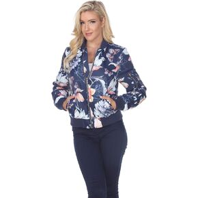 Women's Classic Bomber Jacket with Zipper and Design in Saudi Arabia