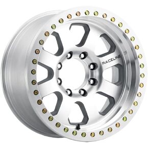 Raceline RT260M Avenger Beadlock 17x9 8x6.5" -12mm Machined Wheel Rim 17" Inch RT260M-79080-12 in Kuwait