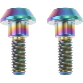 2pcs M6x15mm Titanium Alloy Seat Bolt Replacement 92153-0489 Compatible with Kawasaki ZX10R 2006-2010 (Silver) in Saudi Arabia