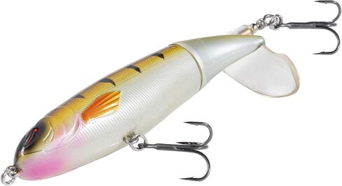 Calissa Offshore Tackle The Original Plopping Minnow 90mm 110mm 130mm - Fishing Lure for Bass Floating Whopper Rotating Topwater Crankbait Popper Lure Swimbait Plopper in Saudi Arabia