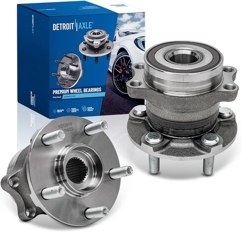 Detroit Axle - 2 Rear Wheel Bearing & Hubs for Subaru Forester Impreza XV Crosstrek, Pair Wheel Bearing and Hubs Assembly Replacement Set in Saudi Arabia