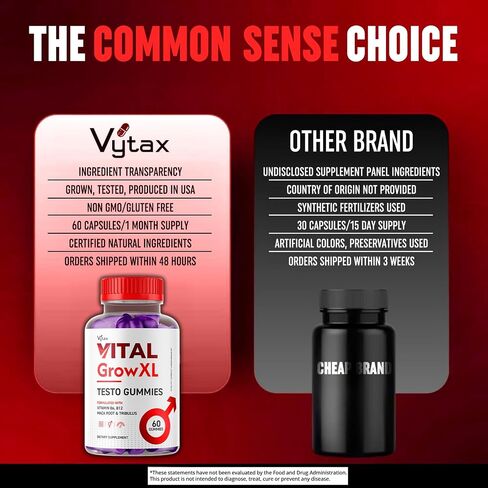 النمو الحيوي XL Gummies ، النمو الحيوي XL Testo Gummies الحد الأقصى قوة فيتامين صيغة المتقدمة فيتامين ، Growxl Vitale Vitalgrowxl Me Gomitas Premium Premium Vitalgrow ملحق (60 Gummies) in Kuwait