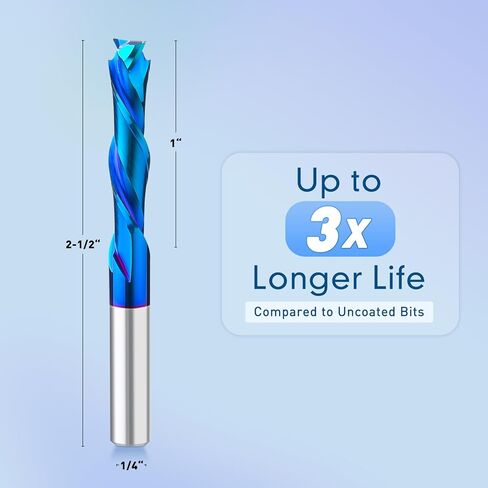 نقش الخشب باستخدام الحاسب الآلي نحت راوتر بت 1/4 عرقوب 15 درجة / 20 درجة / 30 درجة / 60 درجة / 90 درجة لقم نقش، 2 مزمار مستقيم CNC على شكل حرف V، أداة توجيه نقش مخروطية مطلية بالنانو الأزرق in Kuwait