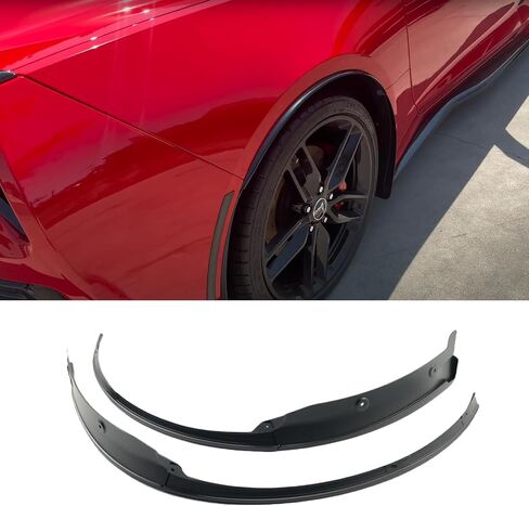 متوافق مع شيفروليه Corvette C7 2014-2019 Stingray العجلة الخلفية تقليم تقاطعات Fender Fender Plane (أسود غير لامع ، مناسب لنماذج Stingray) in Kuwait