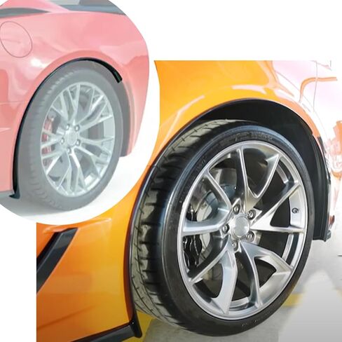 متوافق مع شيفروليه Corvette C7 2014-2019 Stingray العجلة الخلفية تقليم تقاطعات Fender Fender Plane (أسود غير لامع ، مناسب لنماذج Stingray) in Kuwait