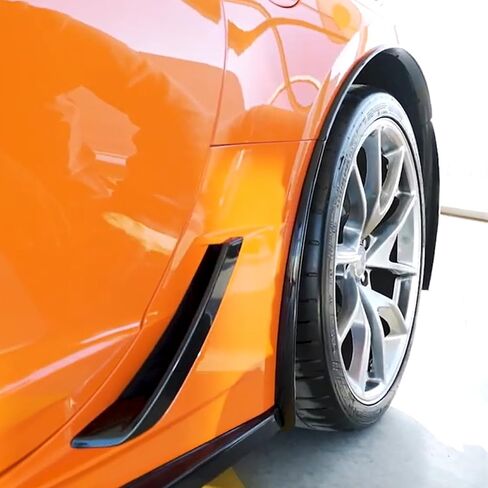 متوافق مع شيفروليه Corvette C7 2014-2019 Stingray العجلة الخلفية تقليم تقاطعات Fender Fender Plane (أسود غير لامع ، مناسب لنماذج Stingray) in Kuwait
