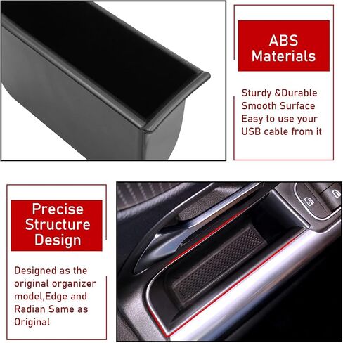 TTCR-II Door Organizer Tray Compatible with Mercedes Benz GLB X247 and EQB X243, 2 Pcs Door Handle Pocket Storage Box Insert for 2020-2024 GLB 200 GLB 250 and 2022-2024 EQB 250 EQB 300 in Saudi Arabia