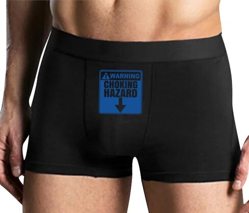 Knaughty Knickers تحذير اختناق الخطر ملخصات الملاكم مع تصميم النكات ديك in Kuwait