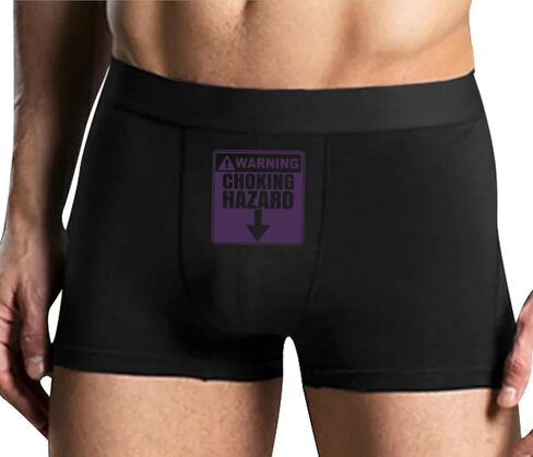 Knaughty Knickers تحذير اختناق الخطر ملخصات الملاكم مع تصميم النكات ديك in Kuwait