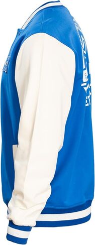 Mad Engine Monsters University Varsity Jacket Blue and White Mu Logo Costumeen Costume Cosplay - Adult in Saudi Arabia
