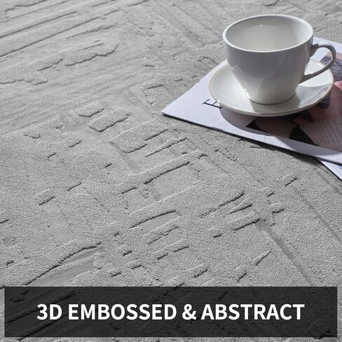 AMOAMI-Washable Area Rugs 5x7-Boho Beige Rugs for Living Room Machine Washable-3D Rugs for Bedroom-Non Slip Floor Rug-Moroccan Washable Rugs for Bedroom Dining Room in Kuwait