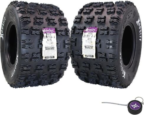 Hoosier Front ATV Tire for Off-Road Racing with Hoosier Keychain (20.0X11.0-9 XC175 2 Pack) in Saudi Arabia