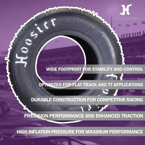 Hoosier Flat Track & TT (الكأس السياحية) لسباق ATV Tyre & Off-Road مع Hoosier Keychain (18.0x10.0-10 CB RD30 2 Pack) in Kuwait