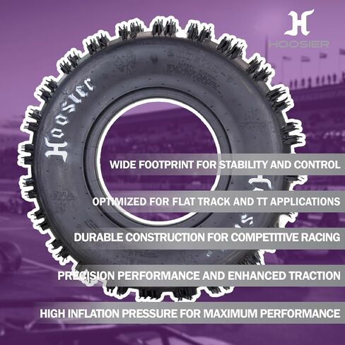 Hoosier Front ATV Tire for Off-Road Racing with Hoosier Keychain (20.0X11.0-9 XC175 2 Pack) in Saudi Arabia