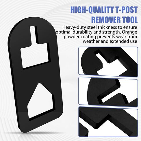 T Post Puller Fence Post Puller, Farm Equipment Tractor Accessories, Use Different Chains S Hooks Jacks Tractor Buckets from Ground (Orange) in Saudi Arabia