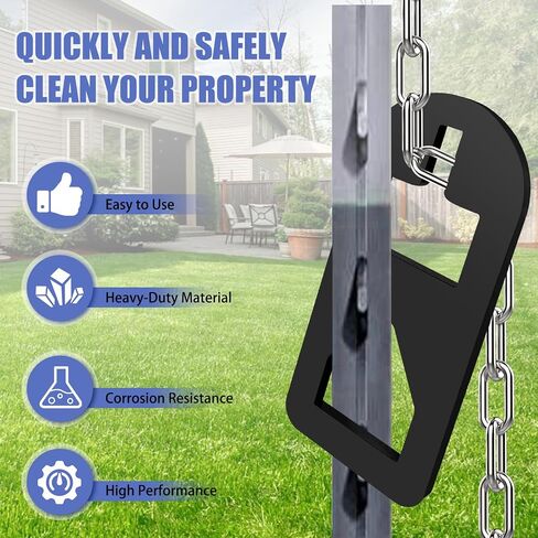T Post Puller Fence Post Puller, Farm Equipment Tractor Accessories, Use Different Chains S Hooks Jacks Tractor Buckets from Ground (Orange) in Saudi Arabia
